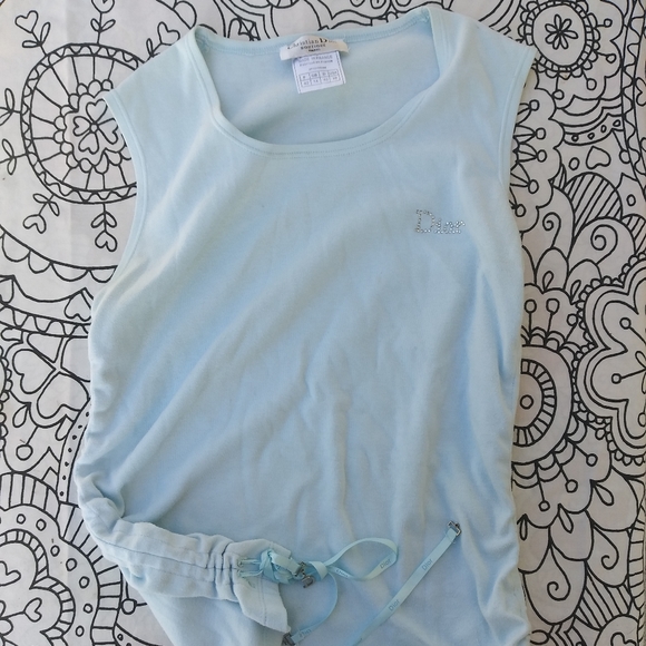 baby blue dior tank top